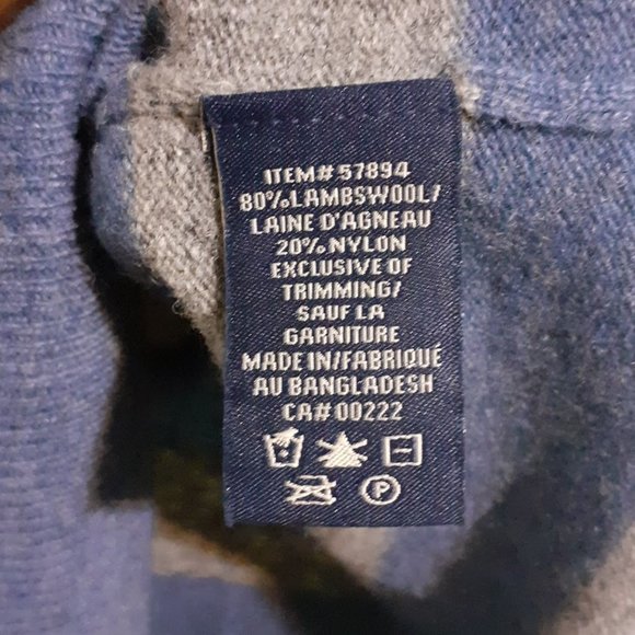 WARM & NON-ITCHY LAMBSWOOL VNeck Pullover Sweater, Large with measurements - Picture 3 of 3